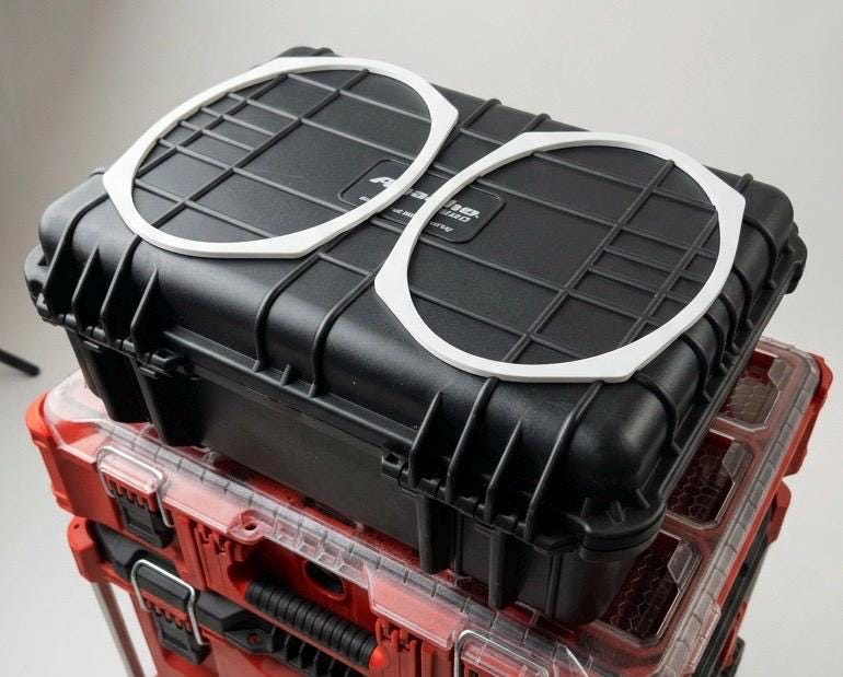 Apache 4800 dual 6x9 speaker spacers, 3D printed PETG