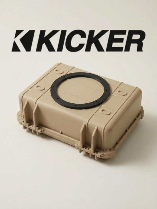 Apache 3800 rear spacer for an 8 inch Kicker passive radiator, 3D printed PETG