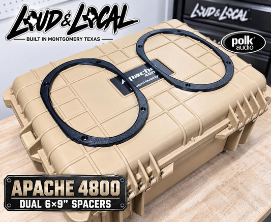 Apache 4800 dual 6x9 speaker spacers, 3D printed PETG