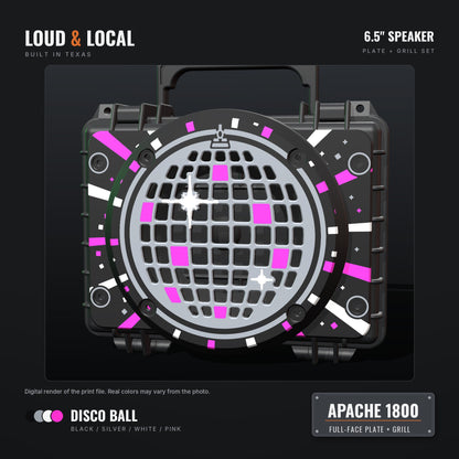 Disco Ball Apache 1800 full-face plate and 6.5 grill