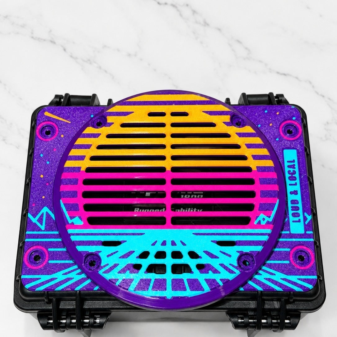 Printed Night Drive plate and grill on an Apache 1800
