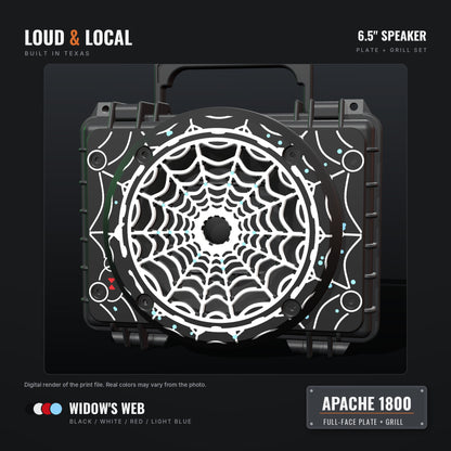 Widow's Web spider web Apache 1800 full-face plate and 6.5 grill